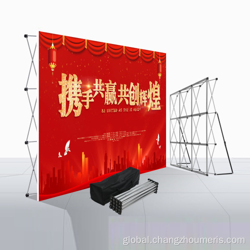 Pop up display stand pop up wall curved